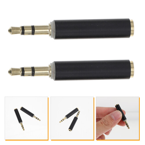 2St 3.5mm Connector Converter Plug Koperen Audios Adapter 2