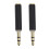 2St 3.5mm Connector Converter Plug Koperen Audios Adapter 2