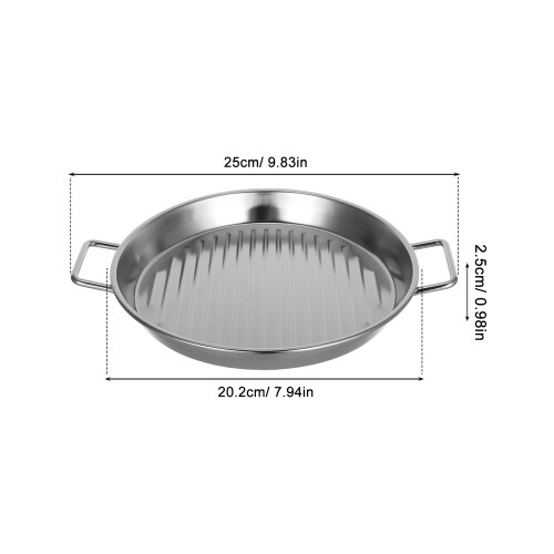 Rundgrillplatte 20 Cm Für Meeresfrüchte Steak Snacks 1