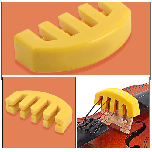 6 Stuks Rubber Viool Oefen Dempers Accessoires 2