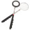 2Pcs Telescoping LED Inspection Mirror for Car Flexible Metal Plastic 6