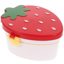 Zweilagige Kunststoff Lunchbox In Erdbeerform Mit Isolierung Für Kinder