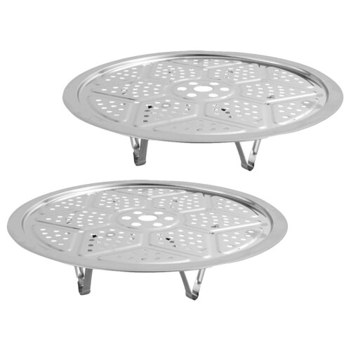 2 Stuks Rvs Stoomplateau Keuken Hittebestendig