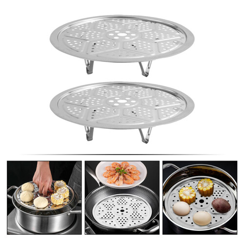 2 Stuks Rvs Stoomplateau Keuken Hittebestendig 2