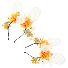 2Stück Hase Stirnband Blumenkranz Für Cosplay