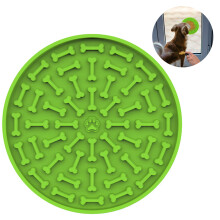 Dog Slow Release Pads Dog Licking Pads Peanut Butter Licking Pads For Pet Bathing, Grooming And Dog Training - Green