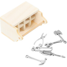 1 Set Miniaturwerkzeuge Für Modellbau Puppenhaus Mit Kasten