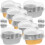 30St Herzförmige Kuchenboxen Transparente Backverpackungsbox 7