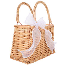 geflochtener einkaufskorb blumenarrangierkorb handtasche