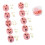 10pcs Flower Pattern Clay Cutter 3D Pottery Earrings Mold 1