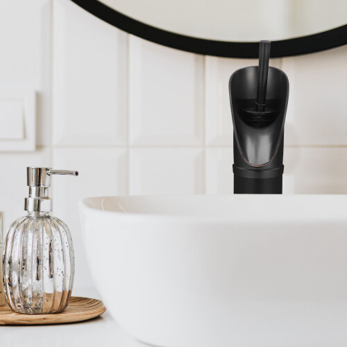 1 Set Badezimmer Kupfer Mit Wasserfall Auslauf 2