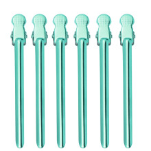 6St Portable Hairdressing Clips Metall HaarspangeGrün