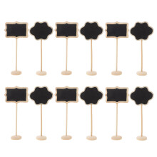 16 Unidades Mini Pizarras De Para Decoración Negro