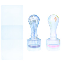 2 Sets Silikonstempel Maniküre Kunststoff Abѕ