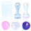 2 Sets Silikonstempel Maniküre Kunststoff Abѕ 3