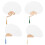 4 Pièces Éventails En Papier Épais Pour Été 3