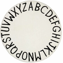 Tappeto educativo con alfabeto, retro antiscivolo, lavabile, diametro 120 cm, morbido e confortevole, delicato sulla pelle, facile da pulire,
