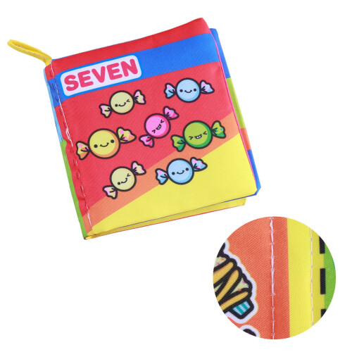 Baby First Book Multi Color Cloth Infant Learning Educational Toy