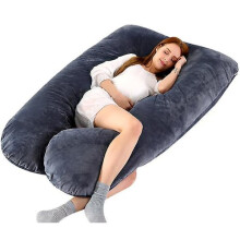 Multipurpose Maternity Pillow, Premium Filling Cooling Pregnancy Pillow with Full Body Support, Hypoallergenic Properties Side Sleeper Pillow, Full Bo