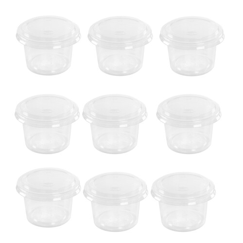 100 Unidades 120 Ml Desechables Con Para Salsas Y Postres 1