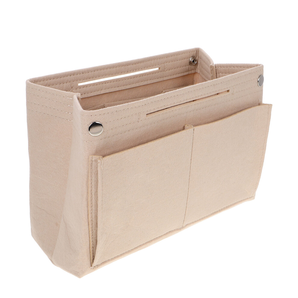 Aboofan Beige Purse Organizer Insert For Handbag Felt Tote Shaper