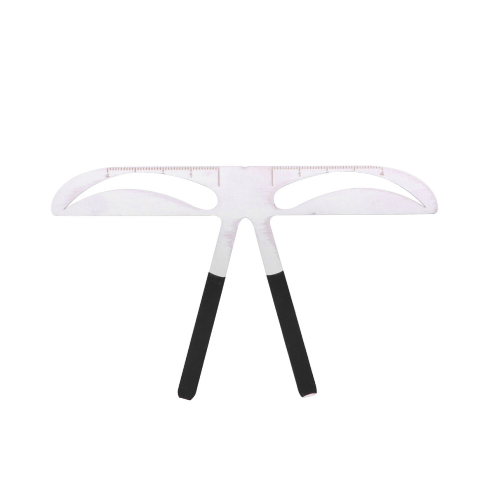 Aboofan Professional Eyebrow Stencil Ruler Reusable Three Point Kit