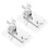 2 Stuks Douchehoofd Bevestigingsbasis Haak Aluminium 8