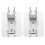 2 Stuks Douchehoofd Bevestigingsbasis Haak Aluminium 2