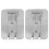 2 Stuks Douchehoofd Bevestigingsbasis Haak Aluminium 5
