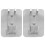 2 Stuks Douchehoofd Bevestigingsbasis Haak Aluminium 9