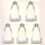 5Stück Abendkleid Form Aus Backform Silber 11