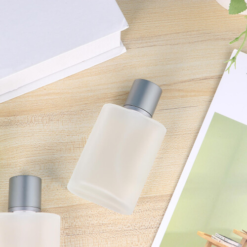 2 . 100 ml vacías de perfume vidrio con mate 2