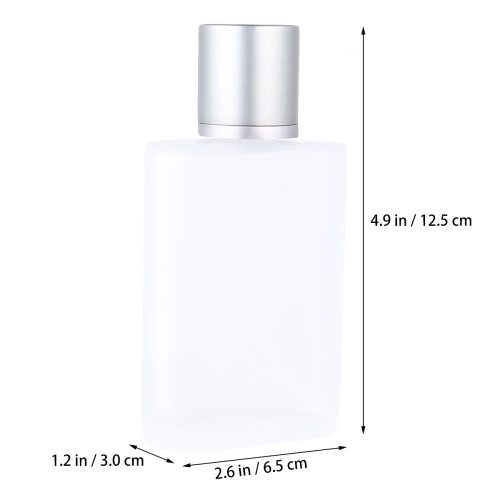2 . 100 ml vacías de perfume vidrio con mate 1