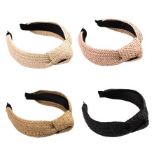 4Stk Geflochtene Knot Headbands, Hautfreundliche Haarbänder Mehrfarbig