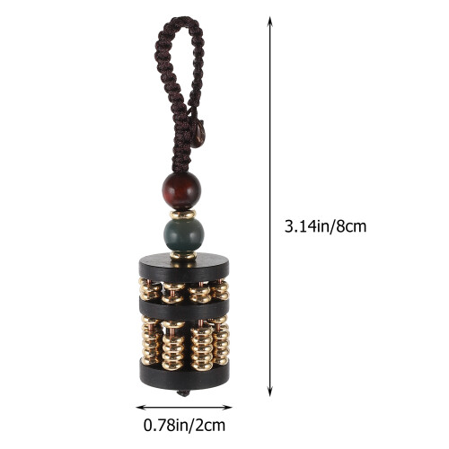 Abacus Keychain Ornament Compact Zwart Design 1