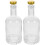 2Pcs Glass Wine Bottle Thickened Transparent Decanter for Home Use 4