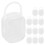 12Pcs Portable Clear Pacifier Case Reusable Plastic Container 10