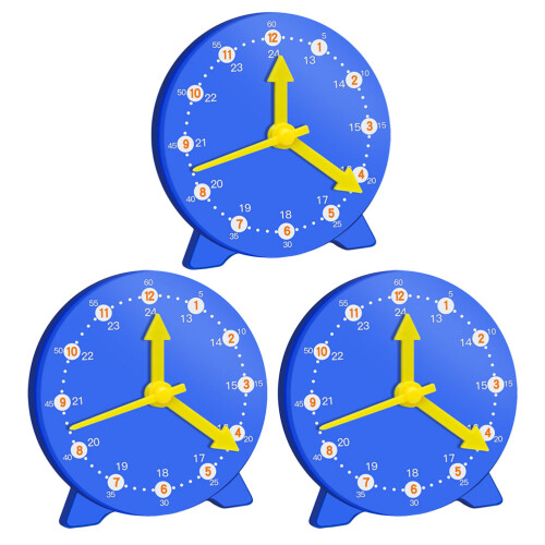 3 Piezas Relojes De Demostración Didácticos Escolares 2