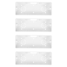 4 Pcs Electric Boxes For Outlets Flush Mounted Sockets White