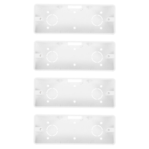 4 Pcs Electric Boxes For Outlets Flush Mounted Sockets White