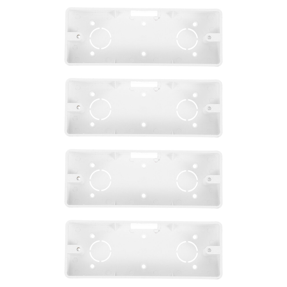 4 Pcs Electric Boxes For Outlets Flush Mounted Sockets White 3261487241899