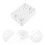 4 Pcs Electric Boxes For Outlets Flush Mounted Sockets White 10