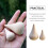 2Pcs Diy Blank Water Drop Model Unfinished Beech Children Toy 11
