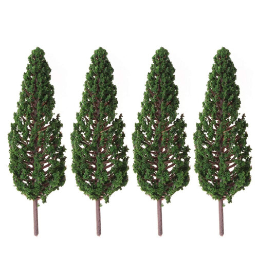 10Pcs Model Trees For Diorama Miniature Landscape Scenery 8.5Cm