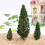 10Pcs Model Trees For Diorama Miniature Landscape Scenery 8.5Cm 10