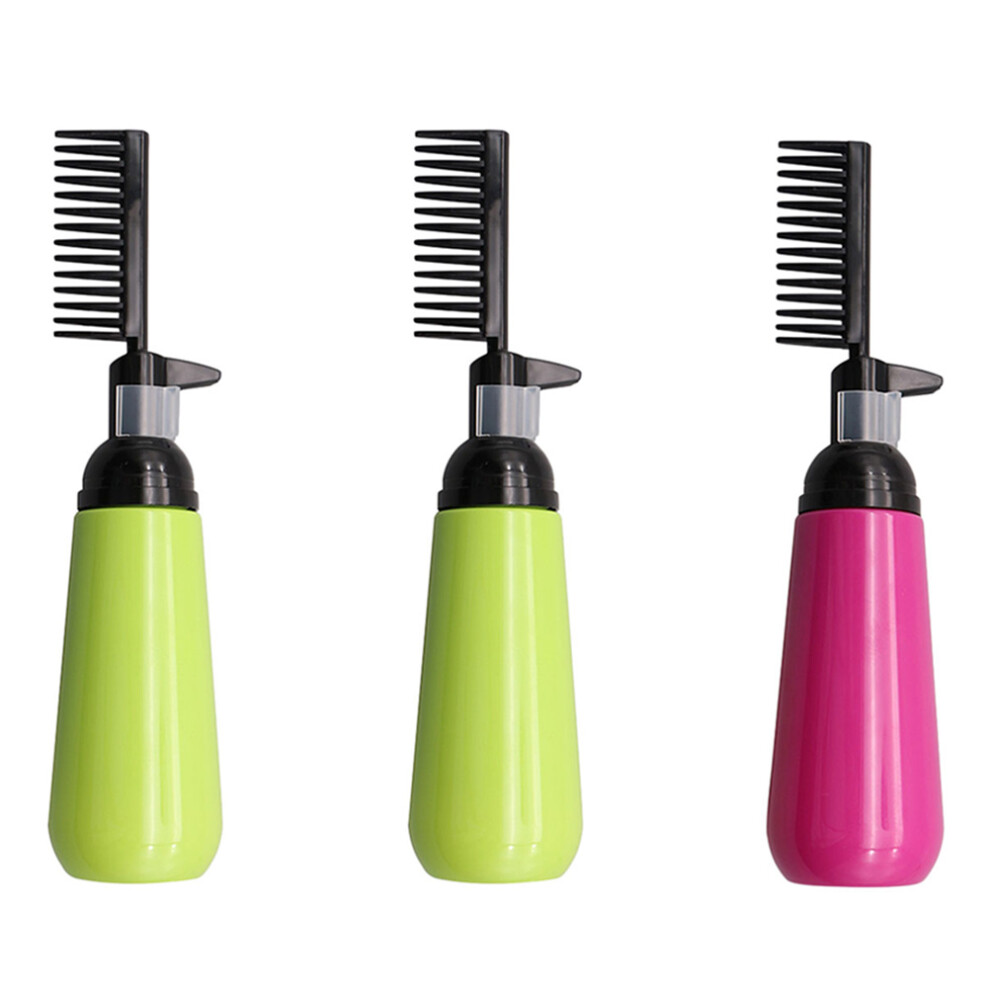 Totority 3Pcs Hair Dye Bottles With Root Comb Applicators For Barbershop