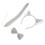 1Ensemble Costume Loup Enfant Gris Écoute Oreilles Nœud Queue 11