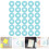 30 Pcs Bind Tools For Book Note Pads Bins Clear Office Sky-Blue 10