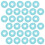 30 Pcs Bind Tools For Book Note Pads Bins Clear Office Sky-Blue 3