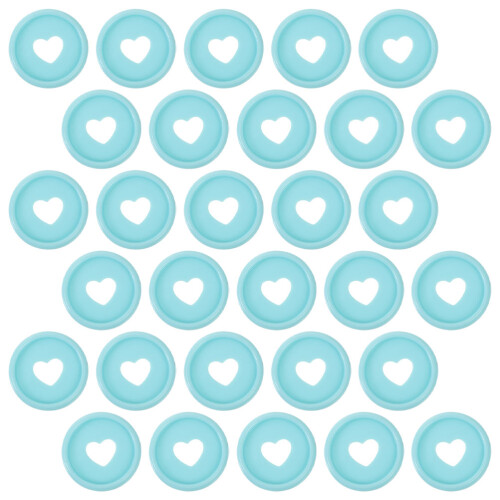 30 Pcs Bind Tools For Book Note Pads Bins Clear Office Sky-Blue 2